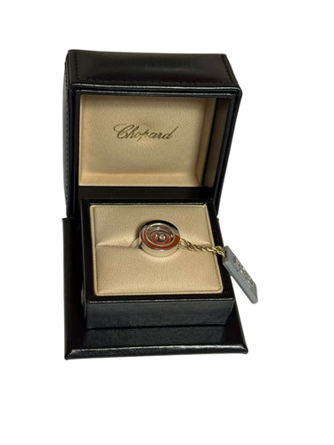 Bague 57 CHOPARD - Bague avec diamants Happy Spirit Or blanc 58 Facettes