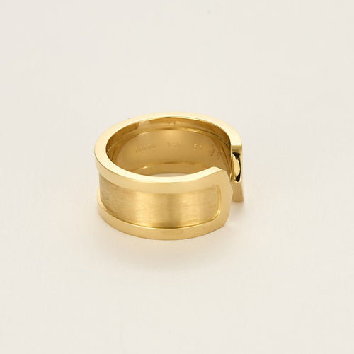 Bague 57 Cartier Bague C de Cartier en Or jaune 18k 58 Facettes GU292-1