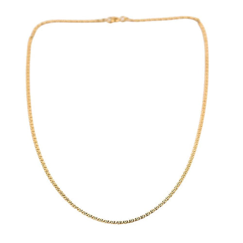 Collier Chaîne or jaune maille fantaisie 58 Facettes LP1138