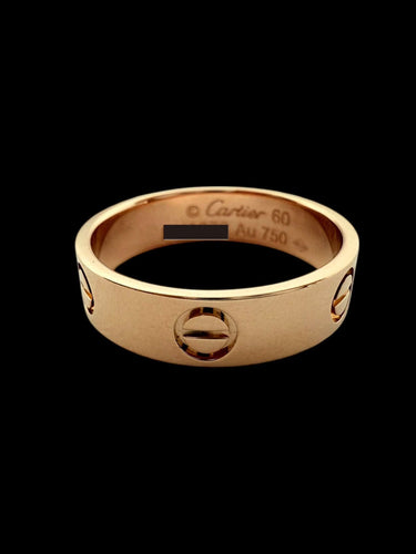 Ring 60 CARTIER - LOVE-ring i roséguld 58 Facettes