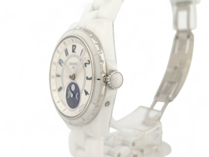 Montre montre CHANEL j12 h3404 automatique moonphase ceramique blanche 58 Facettes 271323