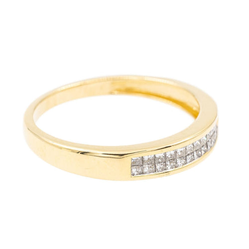 Bague 50 Bague Demi alliance Or jaune Diamant 58 Facettes 2360822CN