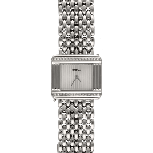 Montre Montre Poiray "Ma Premiere 16/9" Dame en acier - Quartz - Vers 2015 - Bracelet acier 17 cm 58 Facettes FB10494