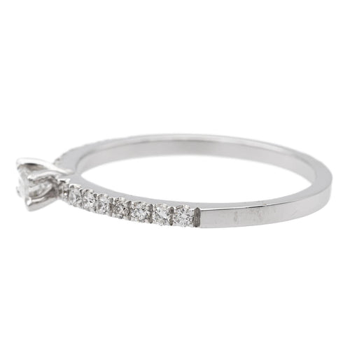 Bague 53 Bague Solitaire Or blanc Diamant 58 Facettes 578731RV