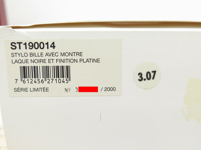 Montre stylo bille CARTIER montre st190014 laque de chine noire ed limitee support pen 58 Facettes 270518
