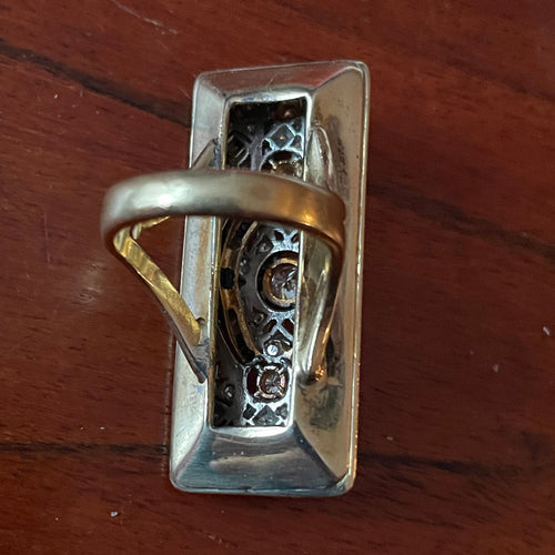 Bague 54 Rare bague Art Déco diamants 58 Facettes