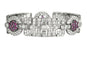 Bracelet Bracelet Art Déco, platine, diamants et rubis 58 Facettes 250257