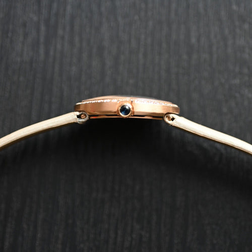 CARTIER - 手表 baignoire 玫瑰金钻石 