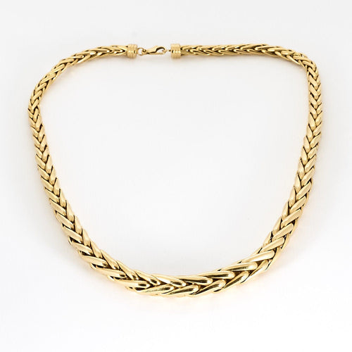 Collier Collier en or jaune à maille palmier 58 Facettes BRI0061