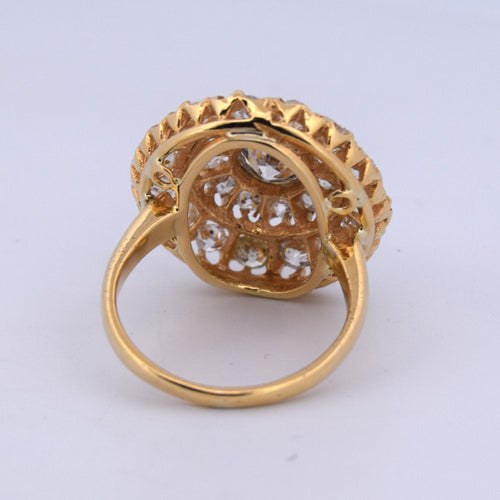 Prsten 54 Anello viktorijanski - Prsten od žutog zlata 18 kt i dijamanata 58 Facettes AN556
