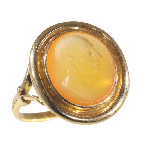 Bague 65 Bague pour homme en or intaille antique du début de l'époque victorienne 58 Facettes 12131-0052
