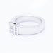 Bague 53 Bague en or blanc avec diamants 58 Facettes N102929EJ