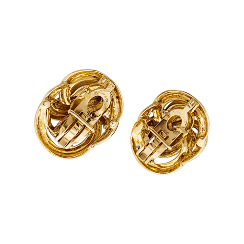 Boucles d'oreilles Boucles d'oreilles TIFFANY & CO, or jaune. 58 Facettes 34602