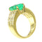 Bague 51 La splendeur verte de Kutchinsky : bague de fiançailles en émeraude de 2,33 ct avec accents de diamants 58 Facettes 13262-0119