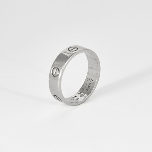 Bague 66 Alliance CARTIER Love Or Blanc 58 Facettes