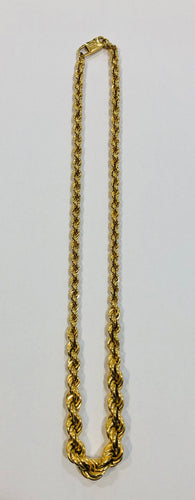 Collier Collier maille corde "CHINI BREV" or jaune 58 Facettes