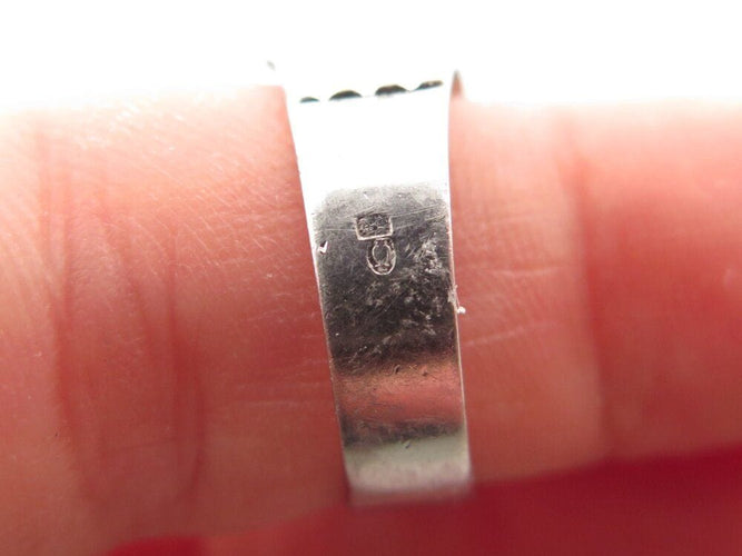 Bague 50 vintage bague style art deco 5 diamants 0.95 ct t50 en or blanc 18k 10.3gr 58 Facettes 269294