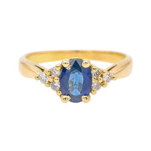 Bague 53 Bague Or jaune Saphir, Diamant 58 Facettes 3683065CN