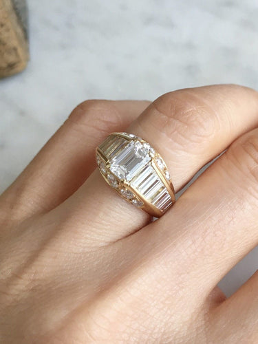 Bague 50 Bague or jaune et diamants 58 Facettes