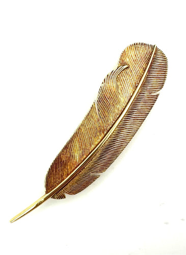 Broche HERMES7GEORGES LENFANT. Broche vintage or jaune 18K 58 Facettes