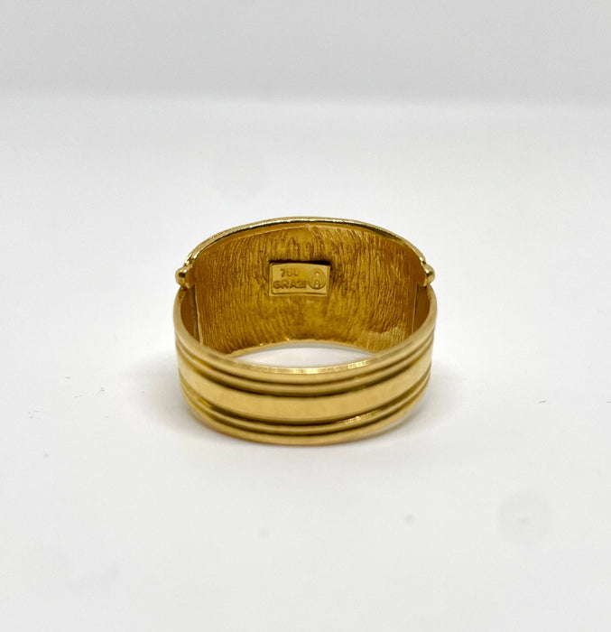 Lalaounis vintage 18k yellow gold ring