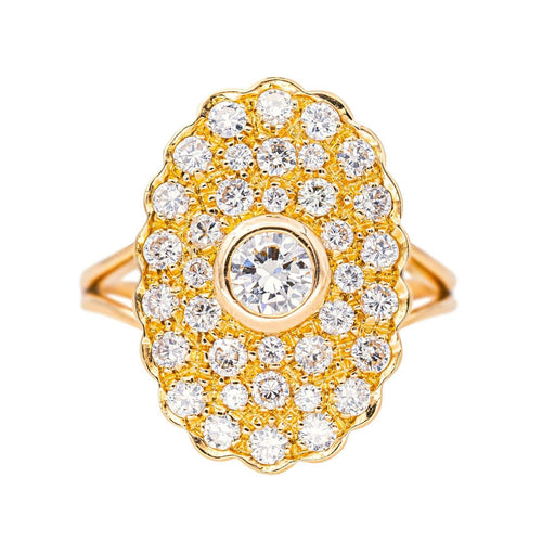 Bague 54 Bague Pompadour Or rose Diamant 58 Facettes 4367907CN