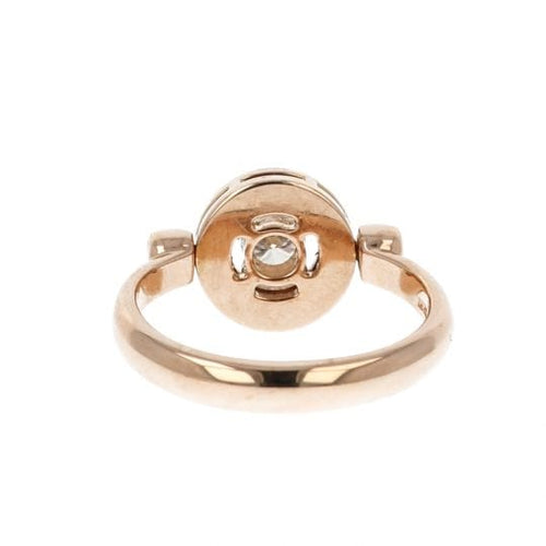 Bague 54 Bulgari Bague Maison Bulgari , Collection 'Bulgari Flip' , Or Rose 18 Carats Et Diamant Taille Brillant 58 Facettes 4362