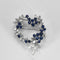 Broche Broche en Or blanc diamants et saphirs 58 Facettes LJ 22-103