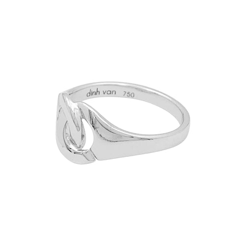 Bague 50 Bague Dinh Van, "Menottes R8", or blanc. 58 Facettes 34978