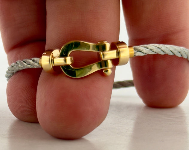 Bracelet Bracelet Fred Force 10 PM or jaune et acier 58 Facettes