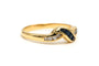 Bague 52 Bague contemporaine or jaune, saphirs et diamants 58 Facettes 22816