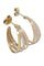 Boucles d'oreilles DEMI-CRÉOLES 3 ORS 58 Facettes 095841