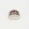 Bague 54 Bague Jonc Or Blanc Nacre et Rubis 58 Facettes