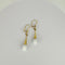 Boucles d'oreilles Boucles d'oreilles pendantes en or jaune avec quartz blanc 58 Facettes 2508003