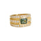 Bague 53 Bague luxueuse en or jaune avec diamants et tourmaline 58 Facettes 2403