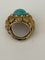 Bague 53 Bague Or Jaune et Turquoise 58 Facettes LOT 6594