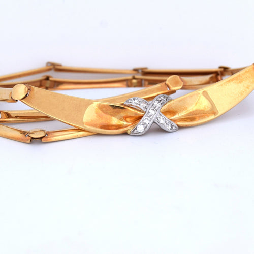 Collier Collier en or jaune avec diamants 58 Facettes