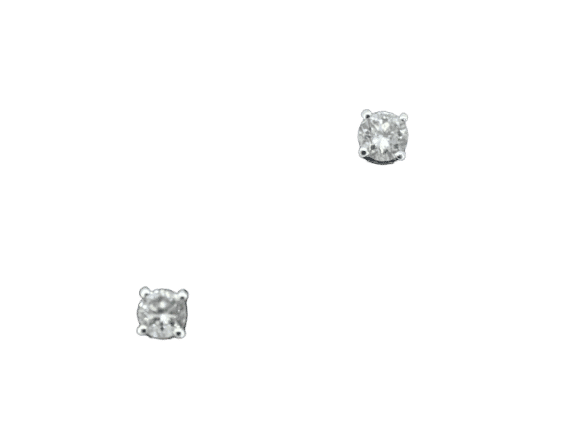 Boucles d'oreilles Boucles d'oreilles en or blanc serties de diamants 58 Facettes 2270