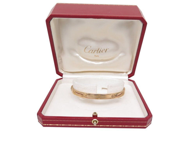 Bracelet bracelet vintage CARTIER love gm 6,5 mm en or jaune 18 carats 19 cm 58 Facettes 267773