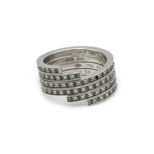 Bague 55 Bagues La Spirale - DINH VAN 58 Facettes 250020R-250021R