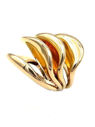 Bague 52 DE GRISOGONO. Bague "Onde" en or rose 18K 58 Facettes