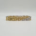 Bracelet Bracelet or blanc et jaune 18 carats serti de diamants 58 Facettes