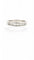 Bague 53 Demi-Alliance or blanc diamants baguettes 58 Facettes