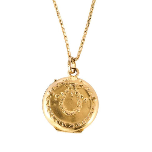 Collier Pendentif souvenir et chaine en or jaune 58 Facettes MEA43009