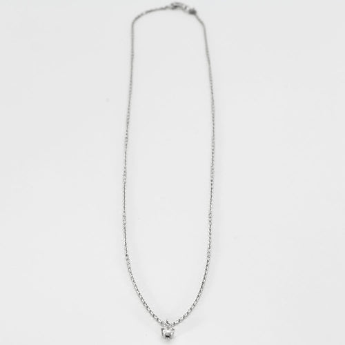 Collier Collier maille forçat or gris et diamant 58 Facettes GU48