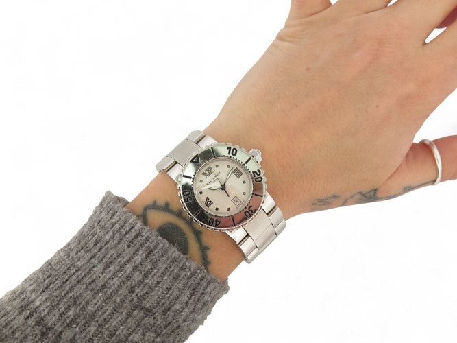 Montre montre CHAUMET class one 622 33mm acier pallasie quartz  lady 58 Facettes 271156