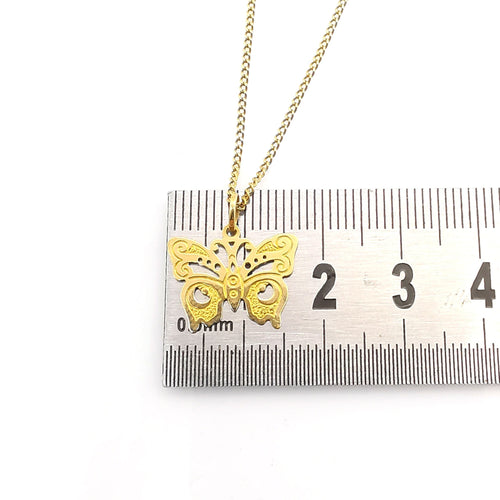 Collier Collier papillon or jaune 58 Facettes