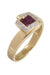 Bague 58 Bague moderne or jaune rubis diamants 58 Facettes 091411