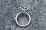 Bague 57 Charlotte Lynggaard - bague en or blanc avec aigue-marine et diamants 58 Facettes 9629