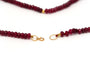 Collier Collier contemporain en or jaune et perles de rubis 58 Facettes B592